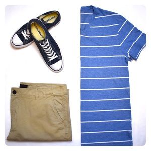 Blue stripe tee